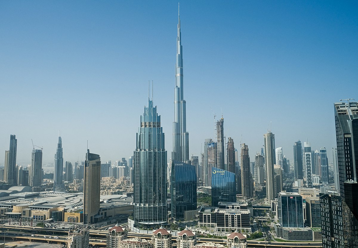 Dubai downtown, skyline of Dubai