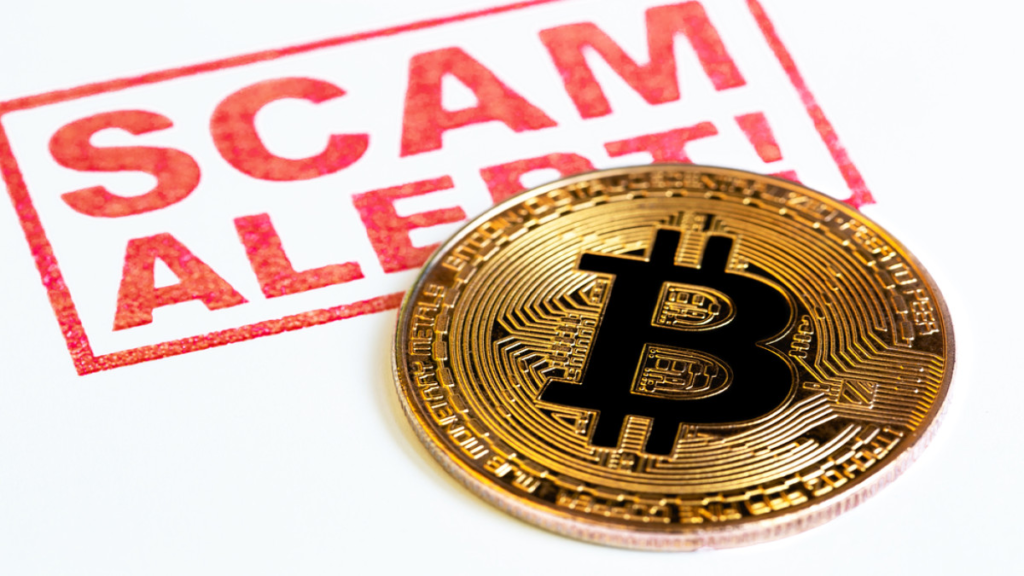 Cryptocurrency fraud Scam alert images