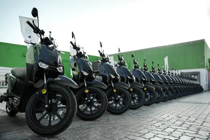 Fleet of motorbikes of the Terra Tech Ltd.