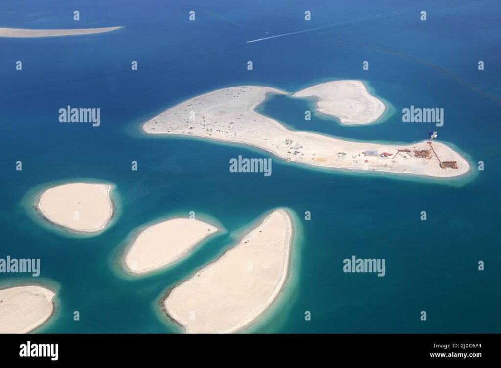 The Clarence islands in the Dubai world islands.