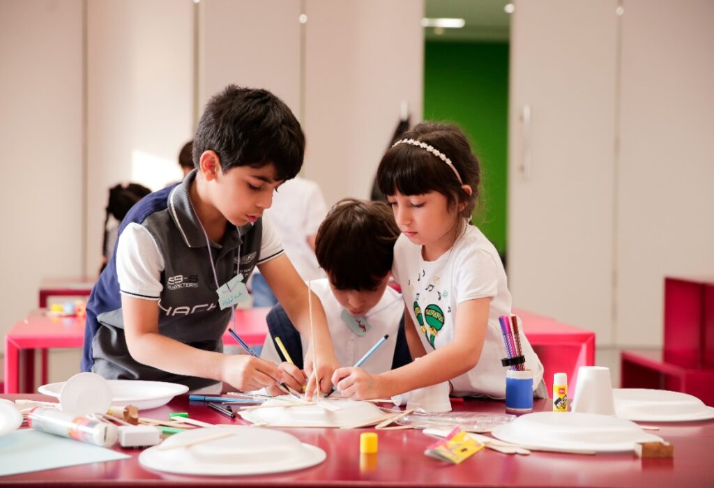 Dubai Culture and Arts: Children enjoying at the previous culture camp.